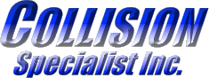 site logo for collision specialist inc